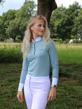 Animo Turniershirt Langarm Damen Bowling Azzurro