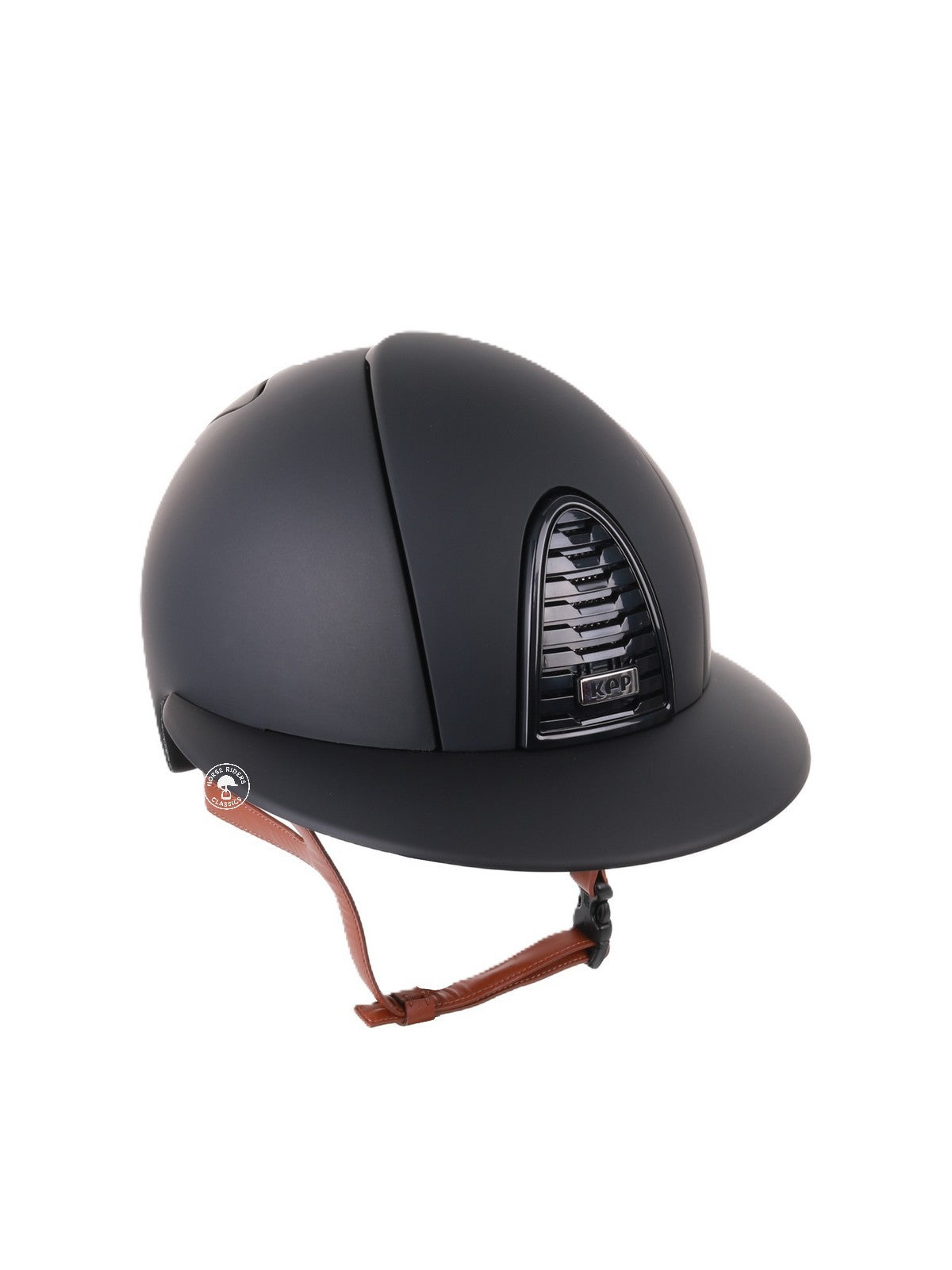 Kep Italia Paardrijhelm Cromo 2.0 Matt Polo Klep Zwart Beige Kinband