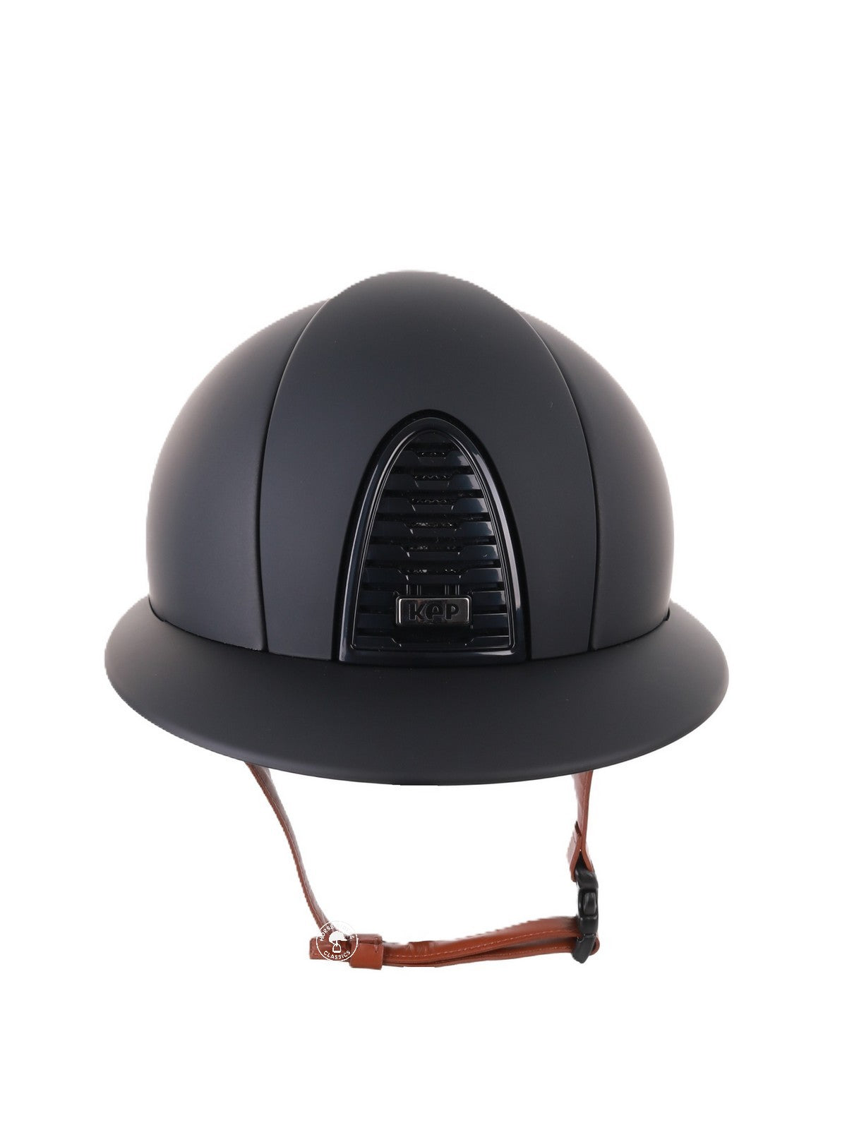 Kep Italia Reithelm Cromo 2.0 Matt Polo Schwarz Beige Kinnriemen