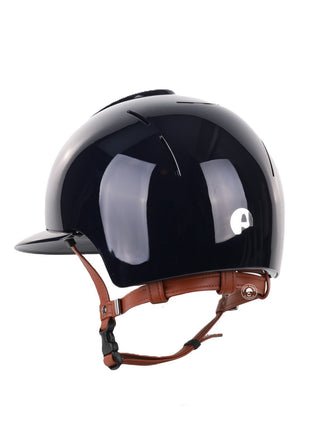 Kep Italia Reithelm Smart Polish Polo Blau Beige Kinnriemen