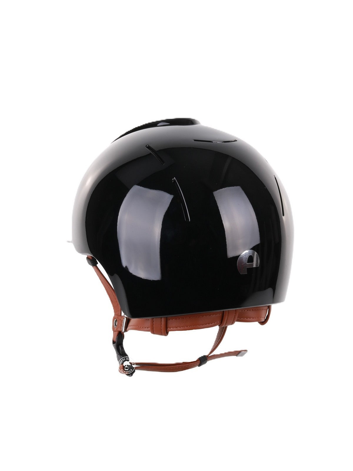 Kep Italia Reithelm Smart Polish Schwarz Beige Kinnriemen
