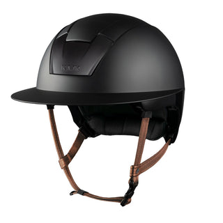 Kask Kooki Lady Black Shadow Hellbrauner Kinnriemen