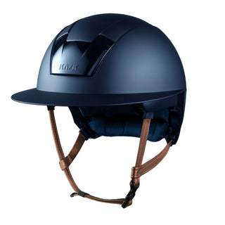 Kask Kooki Lady Matt Navy Hellbrauner Kinnriemen