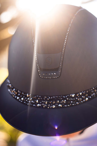 Samshield 2.0 Miss Shield shadowmatt Reithelm Black Matt 300 crystals Glacier Schwarz