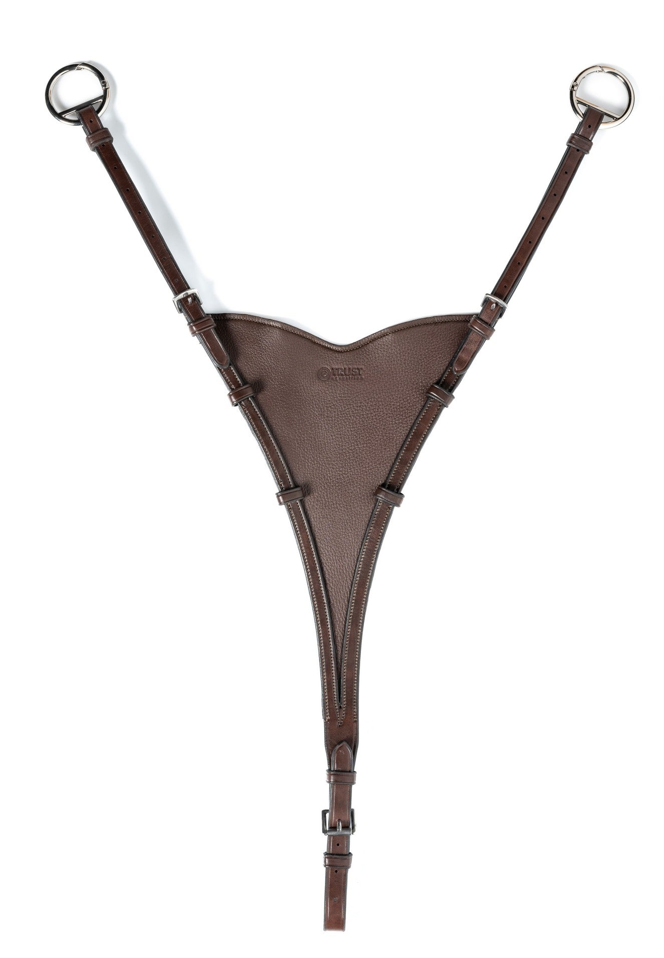 TRUST Milano dichte martingaalvork Soft BIB zilveren gespen Bruin Bruin
