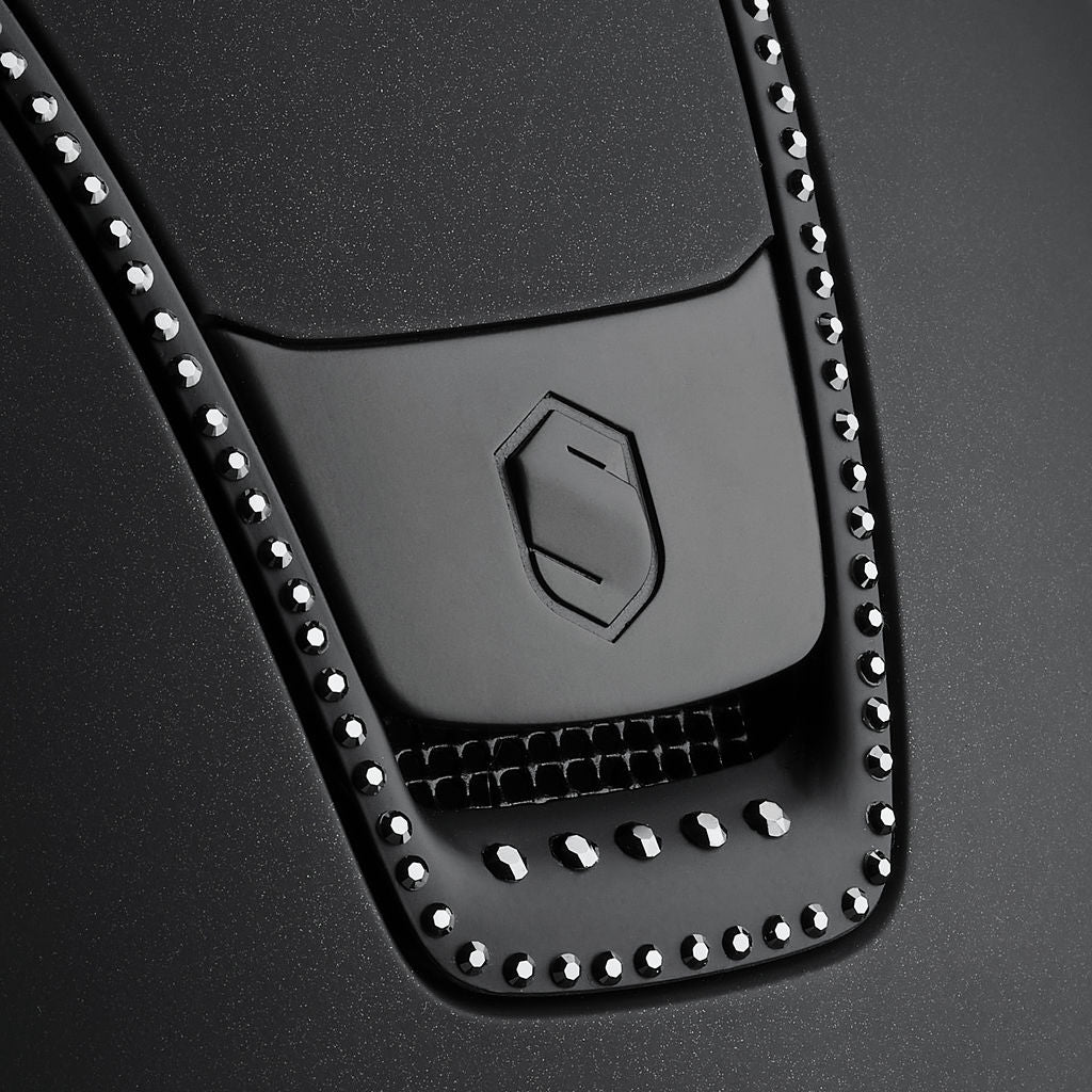 Samshield 2.0 Paardrijhelm Miss Shield Shadowmatt 300 crystals Zwart