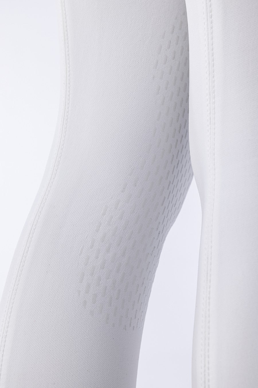 Equiline Reithose Jungen Grip Kniebesatz Jhoank Weiß