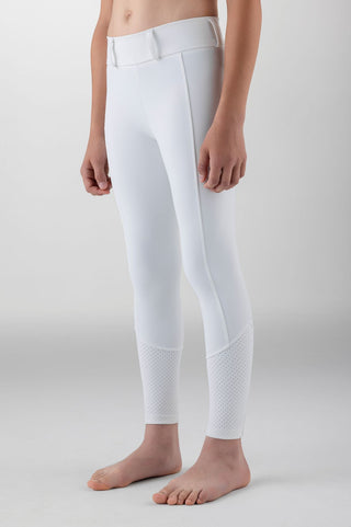 Equiline reitleggings Unisex Junior Vollbesatz Gingef Weiß
