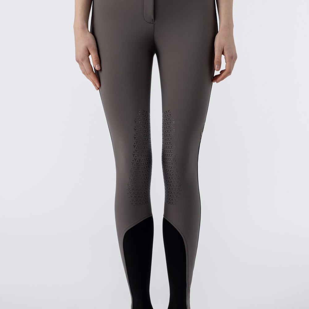 Equiline rijbroek dames full grip hoge band Crystalef Marsh Marsh