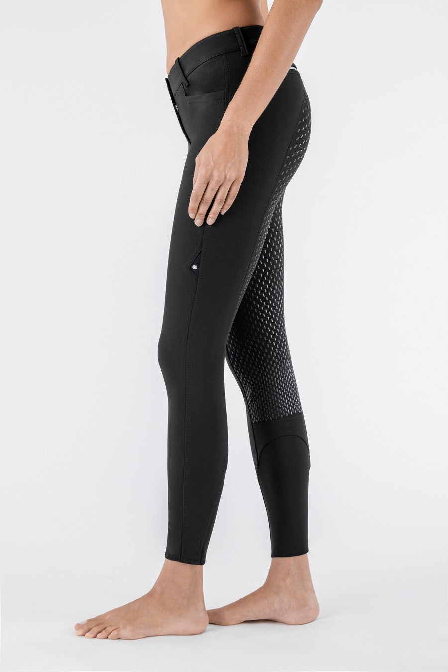 Equiline reithose Damen vollbesatz X-Grip Cedar Schwarz