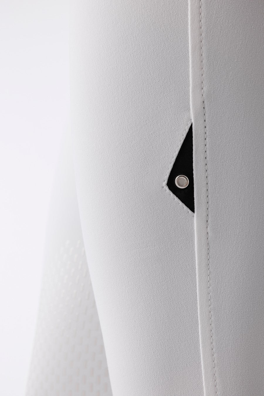 Equiline reithose Damen kniebesatz Ash Weiß