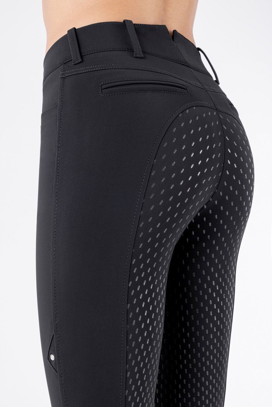 Equiline Reithose Vollbesatz High Waist Adellek Schwarz