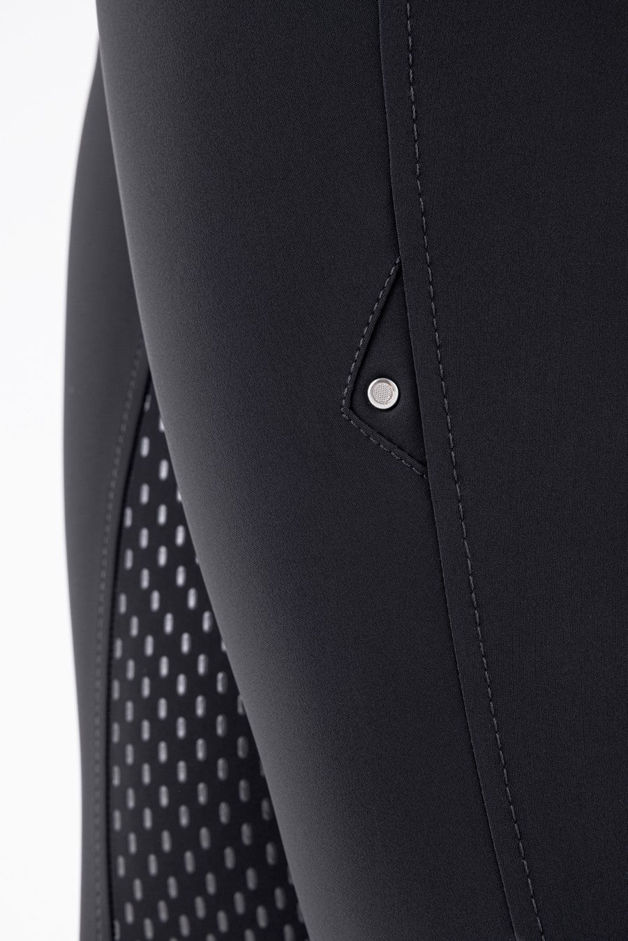 Equiline Reithose Vollbesatz High Waist Adellek Schwarz