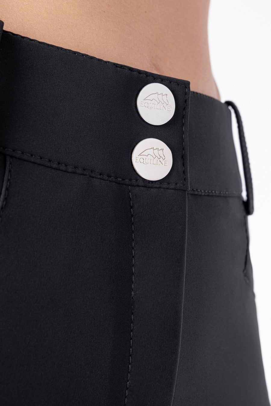 Equiline Reithose Vollbesatz High Waist Adellek Schwarz