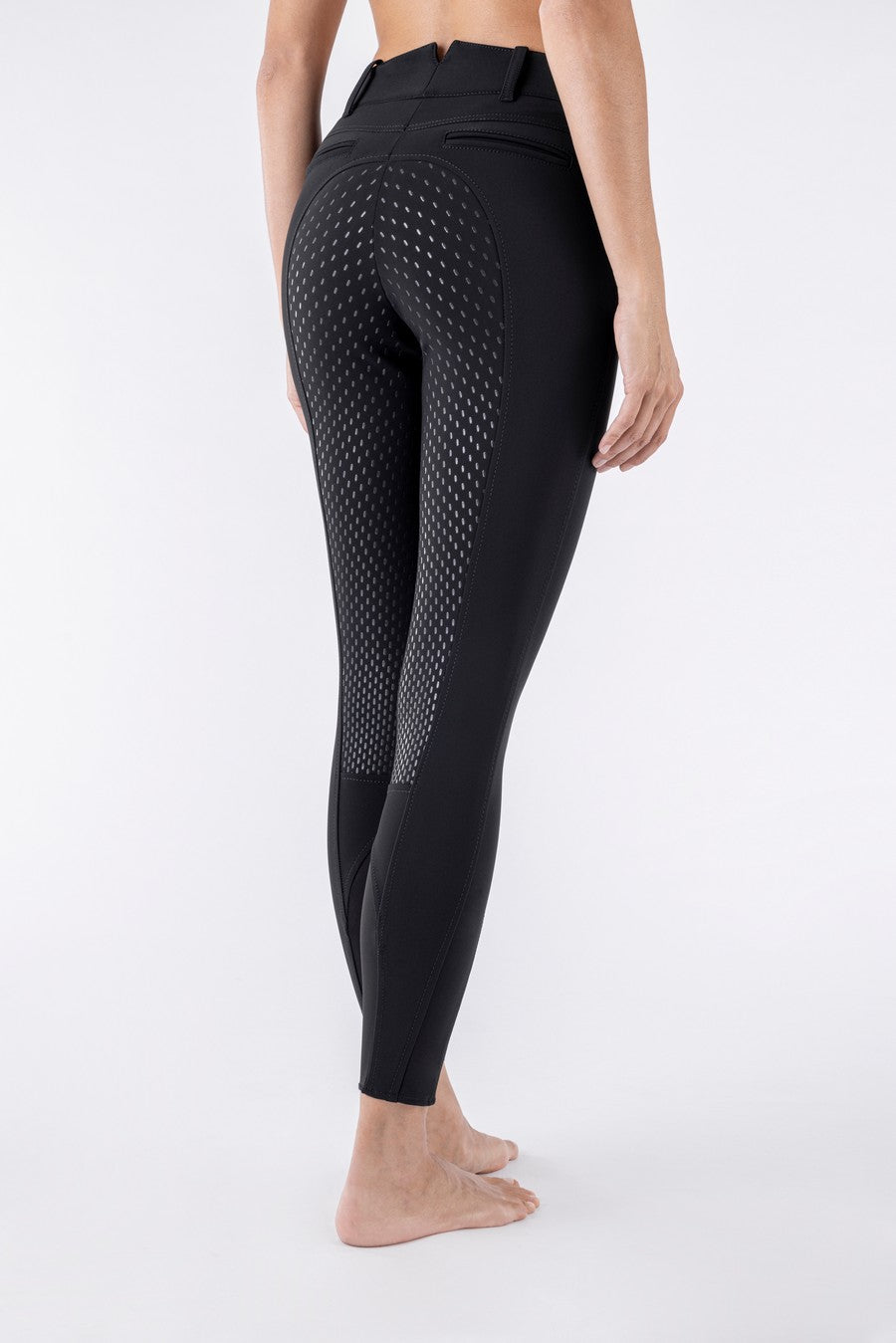Equiline Reithose Vollbesatz High Waist Adellek Schwarz