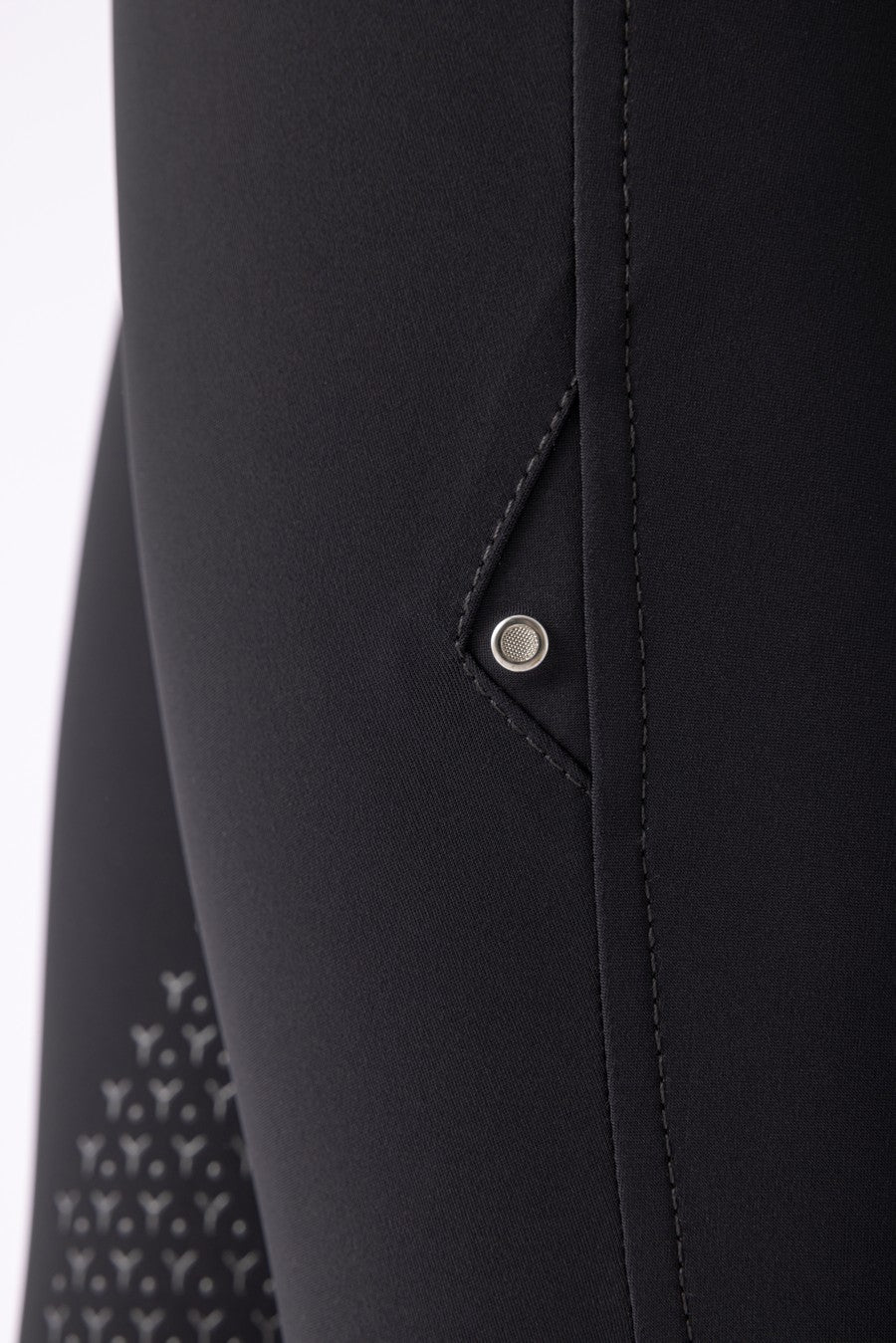 Equiline Reithose Grip Kniebesatz Damen Atirk Schwarz