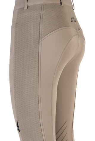 Equiline Reithose High Waist Knee Grip Damen Casdikh Taupe