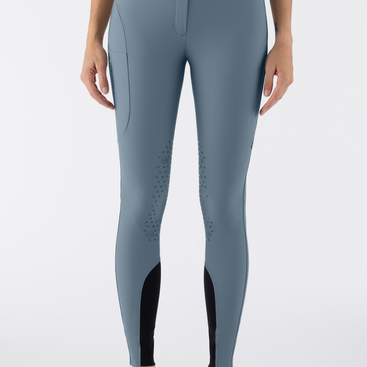 Equiline Rijbroek Dames Knie Grip Hoge Band Eqcusmakh Forest Green Forest Green