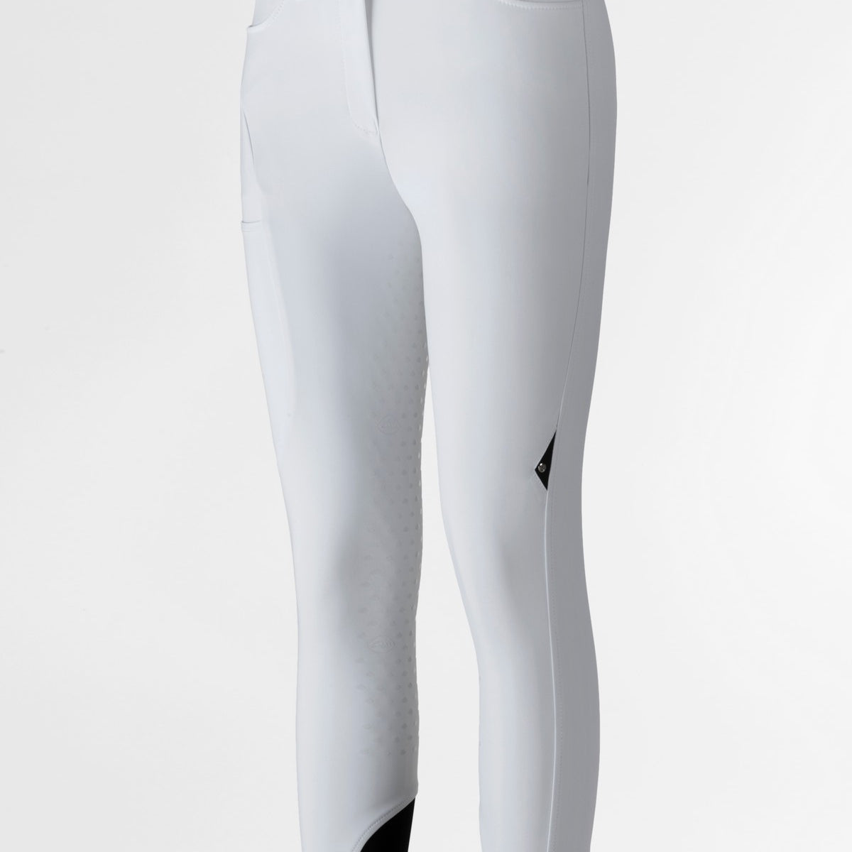 Equiline Rijbroek Dames Hoge Band Full Grip Eqcusmafh Wit Wit