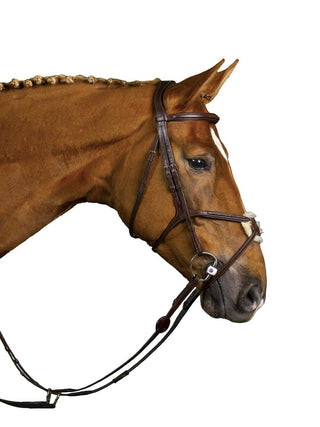TRUST Trense Oslo mexikanisches Reithalfter mit silbernen Schnallen Braun