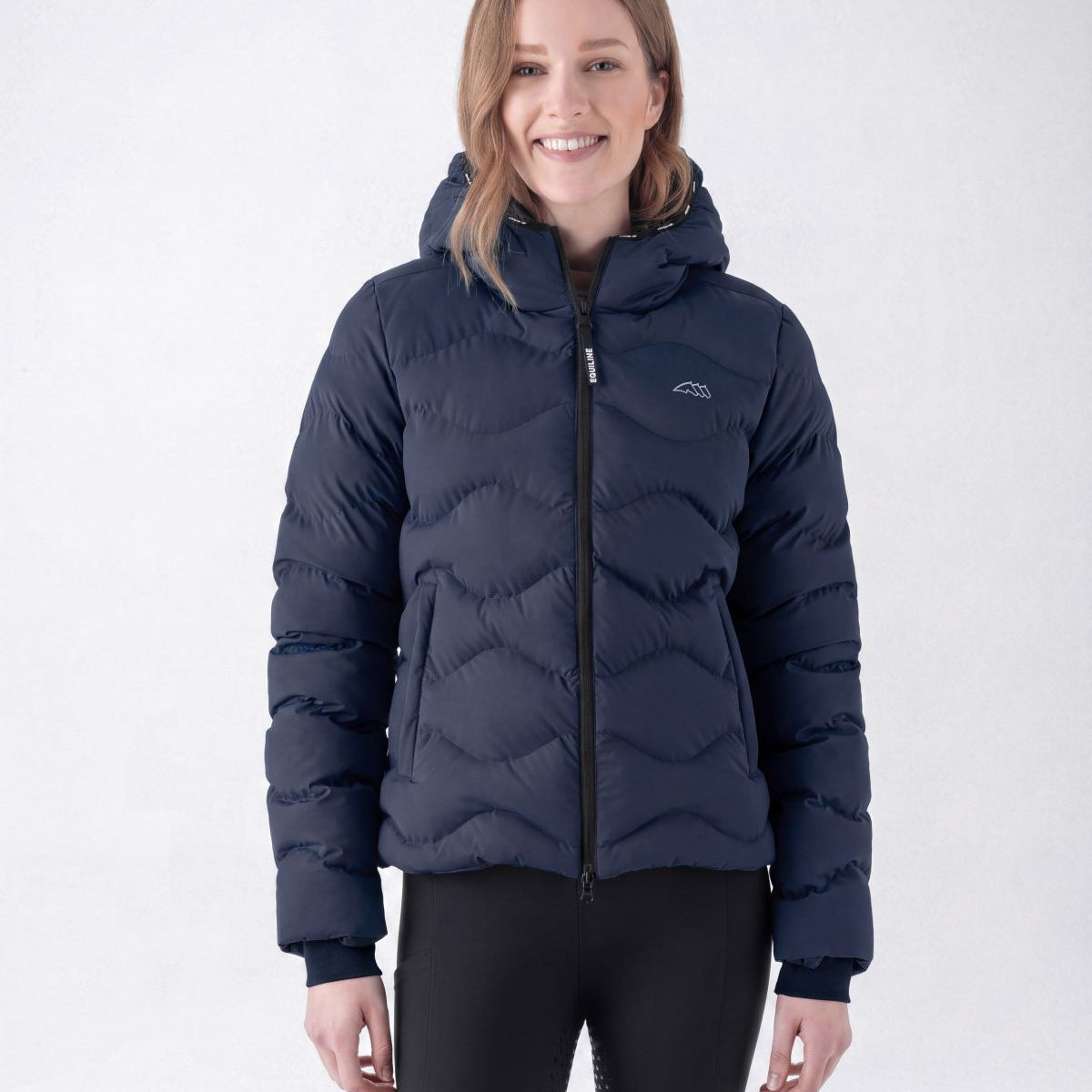 Equiline Gewatteerde Jas Dames Eqcentry Navy Navy