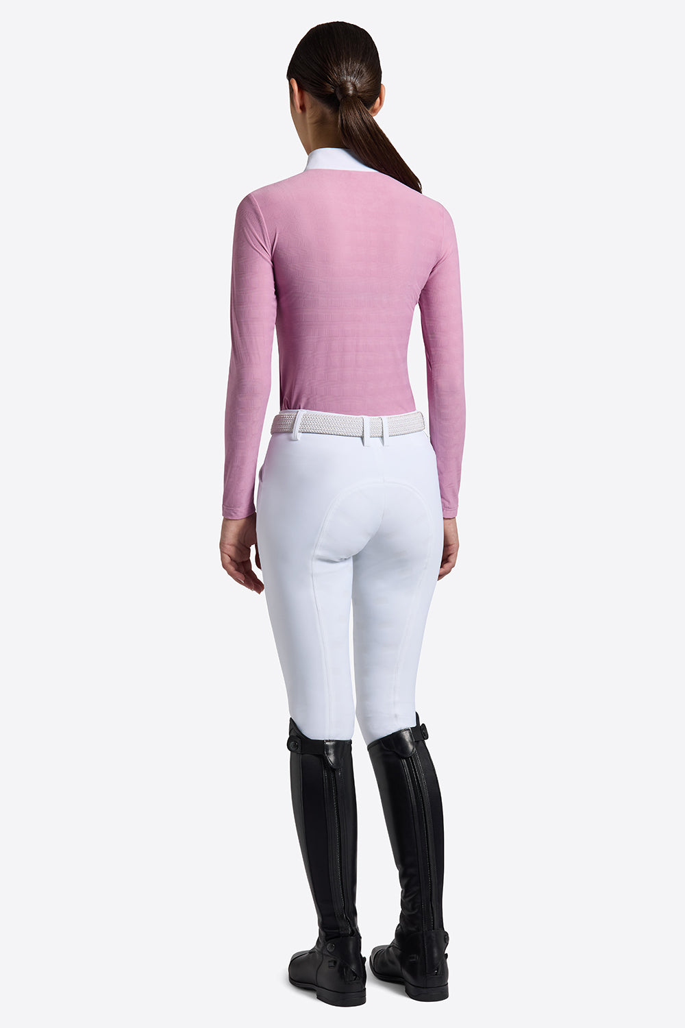 RG Turniershirt Jacquard Langarm Mädchen Rosa