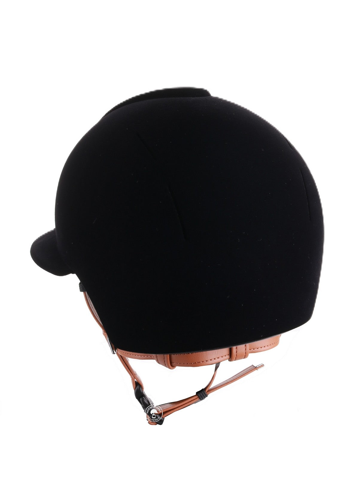 Kep Italia Paardrijhelm Smart Nova Velvet Polo Klep Beige Kinband