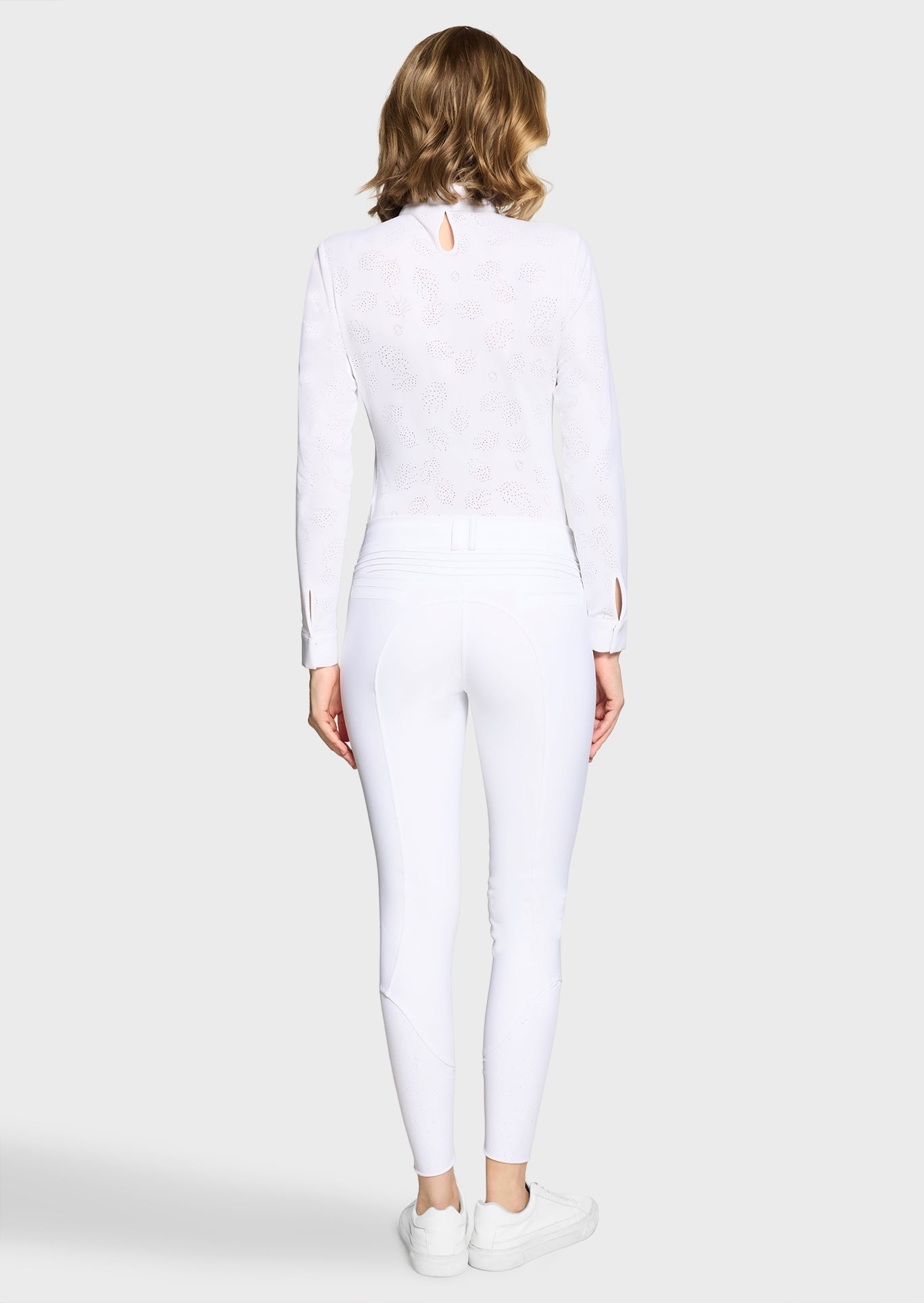 Samshield Rijbroek Knie Grip Dames Chloe Metal Dots Wit