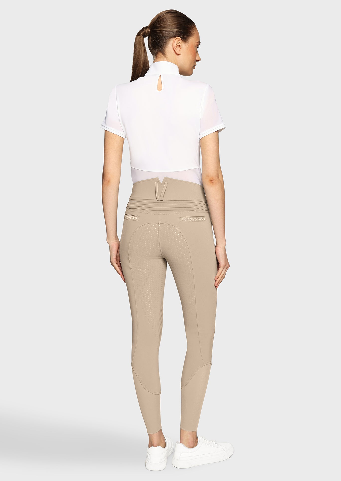 Samshield Rijbroek Full Grip Dames Claranova Extra Hoge Band Sand