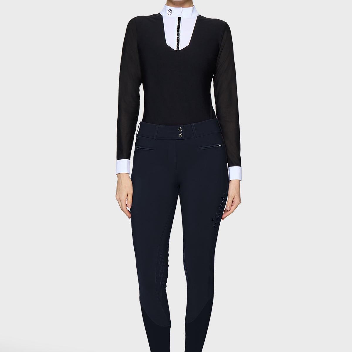 Samshield Reithose Full Grip Damen Clara Floral Navy