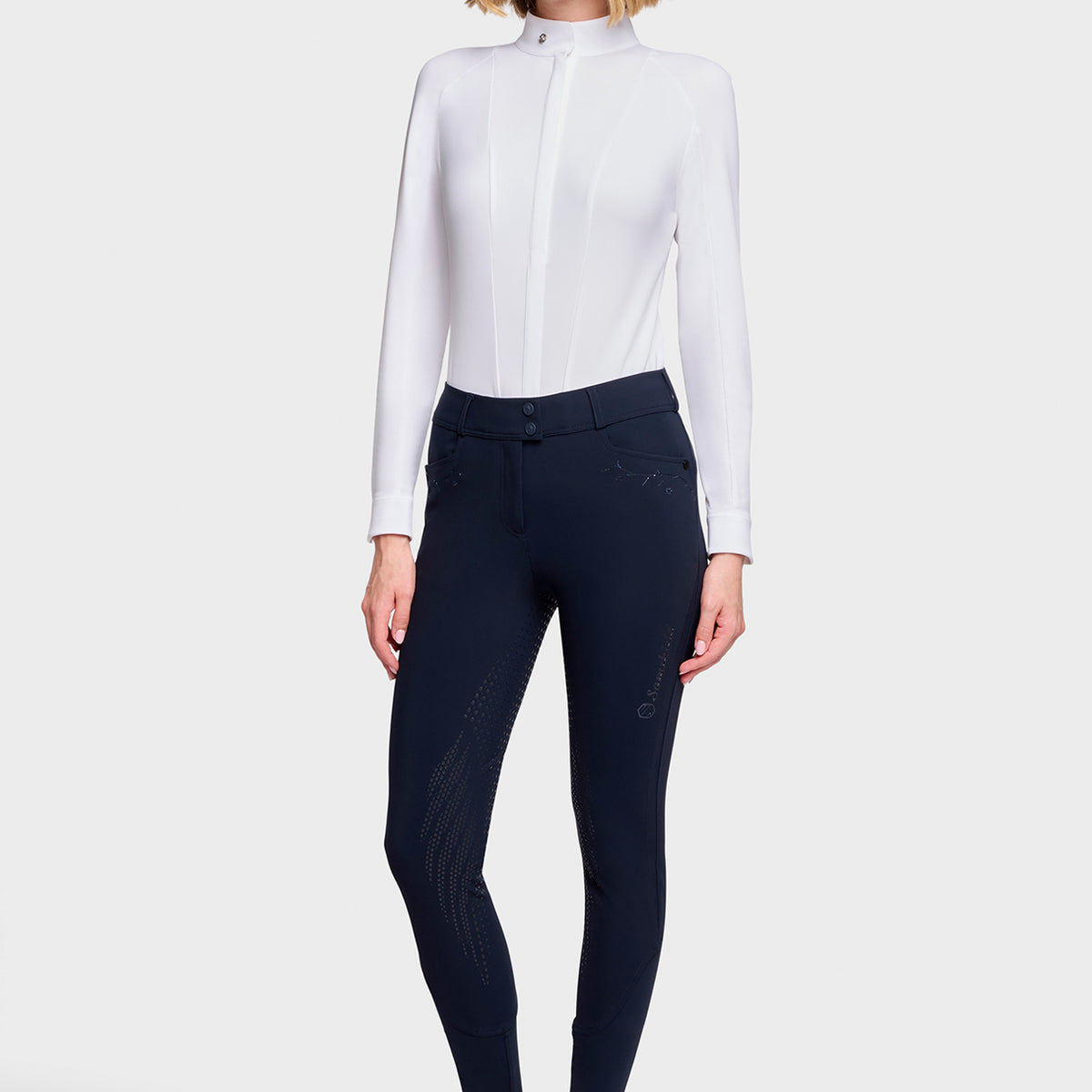 Samshield Reithose Full Grip Damen Delice Floral Navy