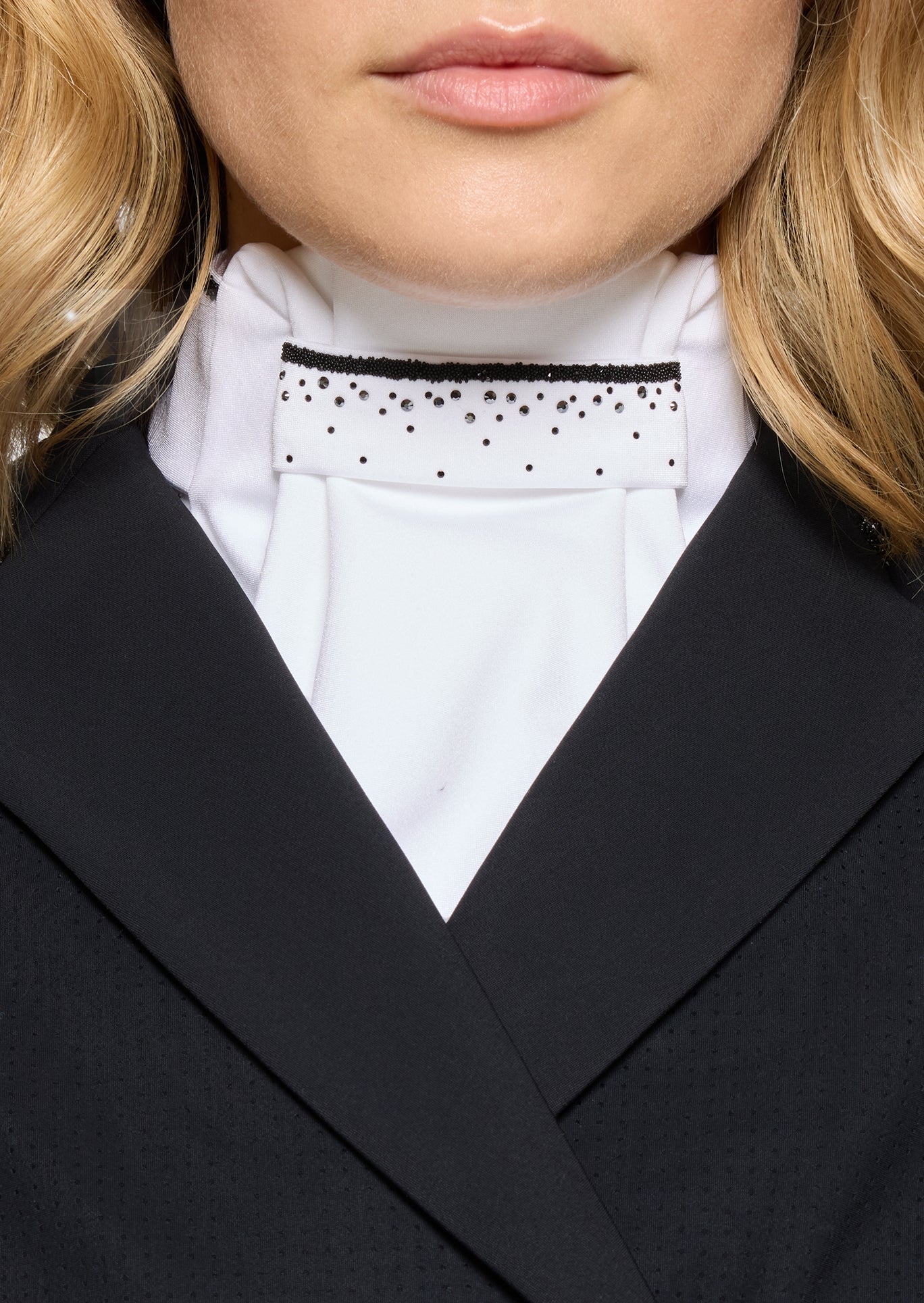 Samshield Plastron Crystal Fabric Jet Black Wit