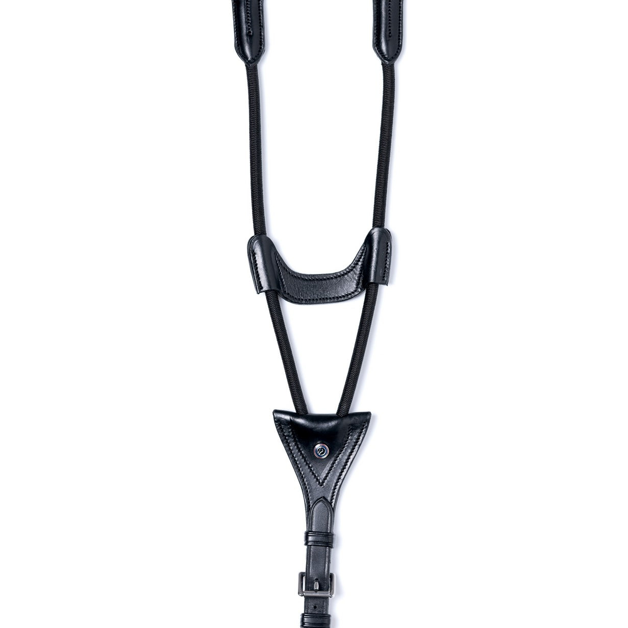 TRUST Valkenswaard elastische martingaalvork zilveren gespen Zwart Zwart