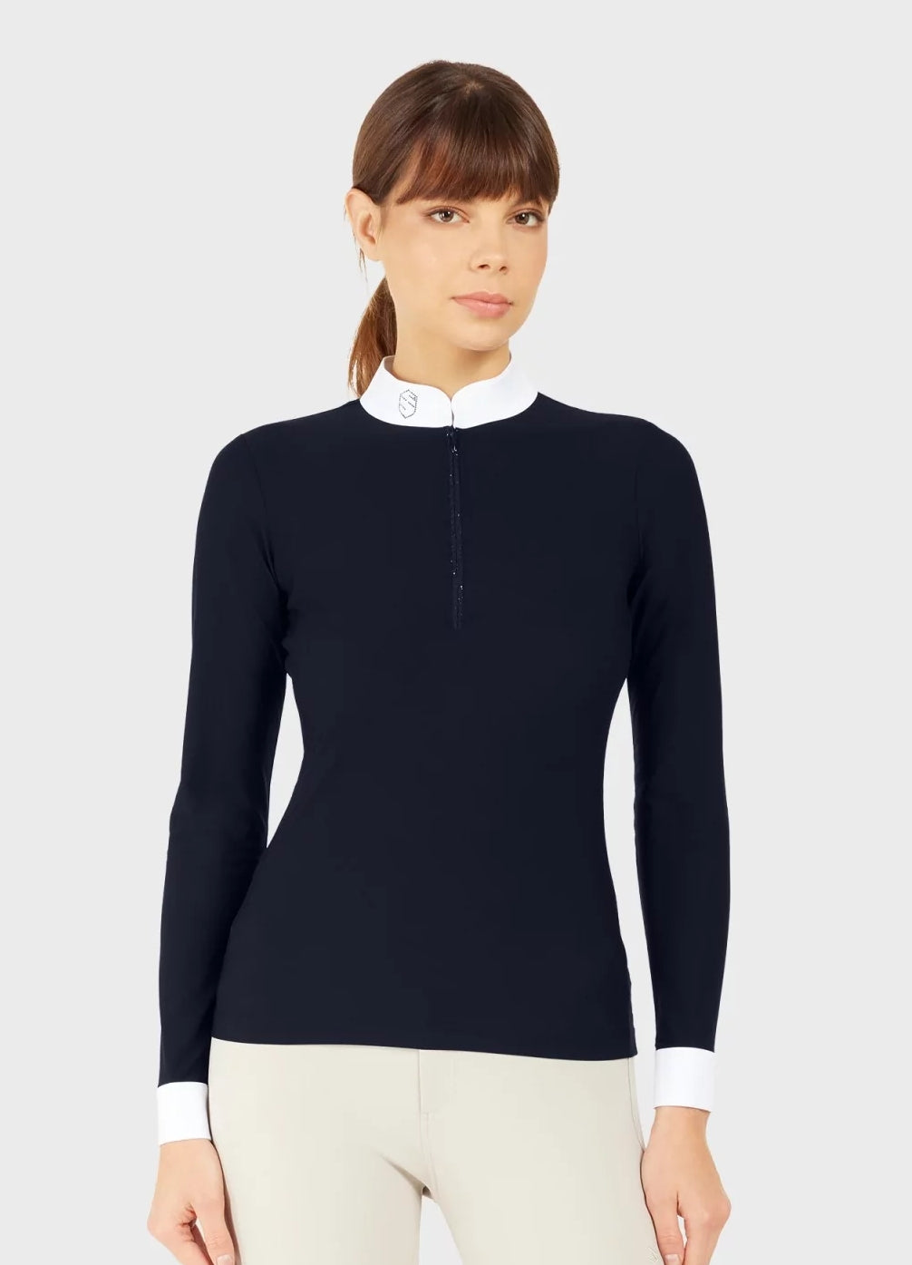 Samshield Turniershirt Langarm Damen Aloise Navy