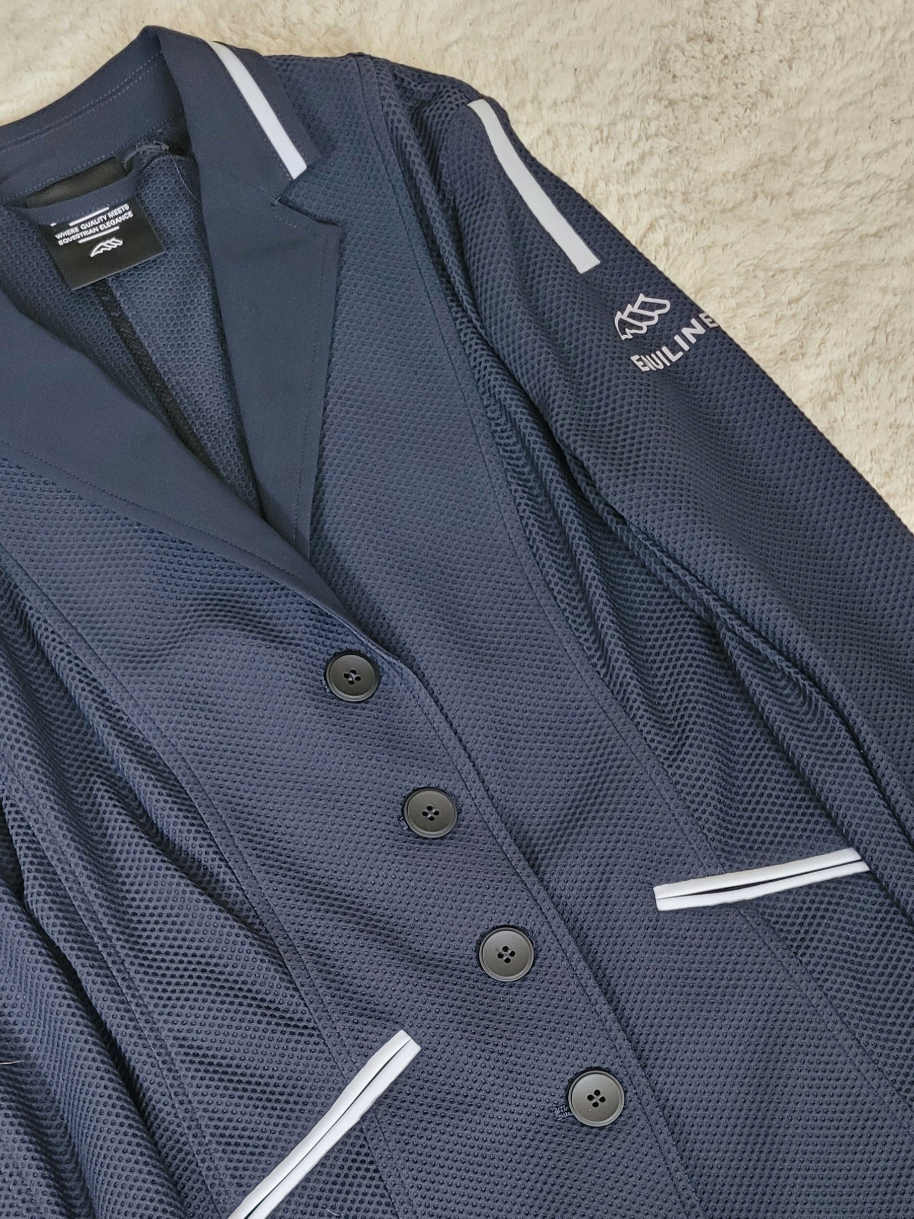 Equiline Wedstrijdjas mesh dames Caspec Navy