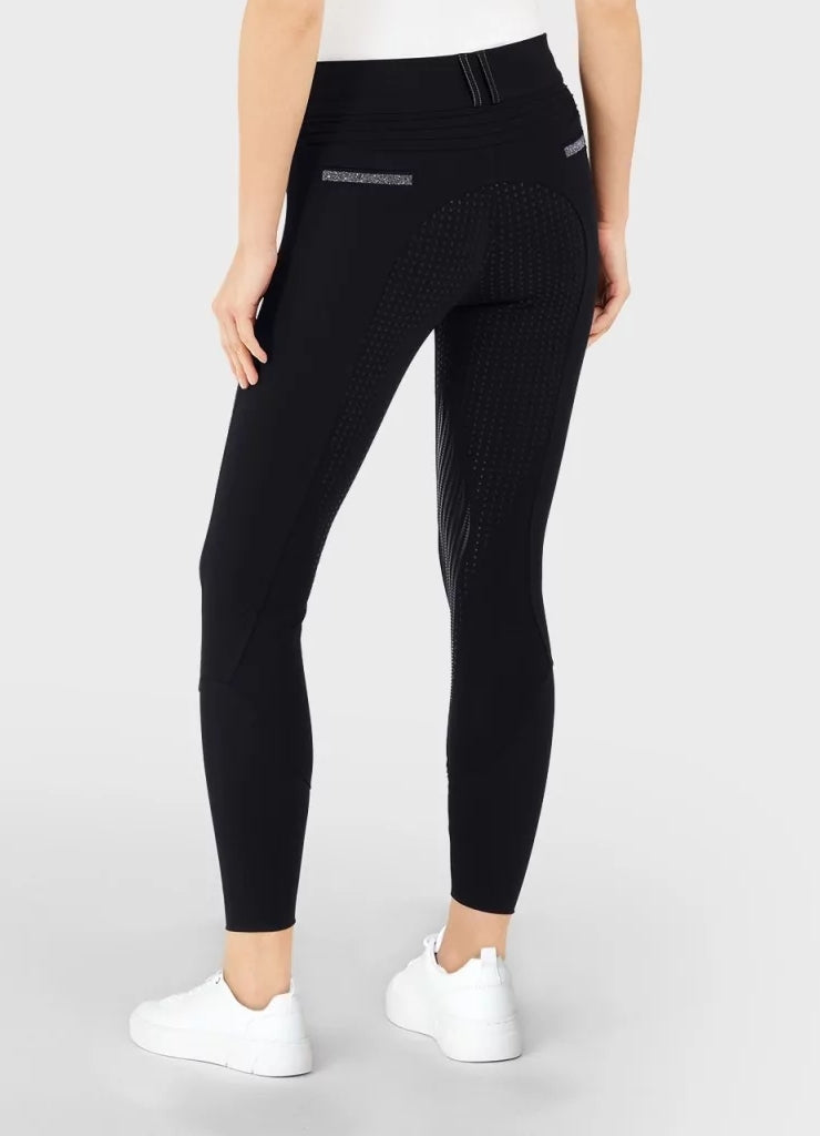 Samshield Reithose Full Grip Damen Clara Hoch Tailliert Schwarz