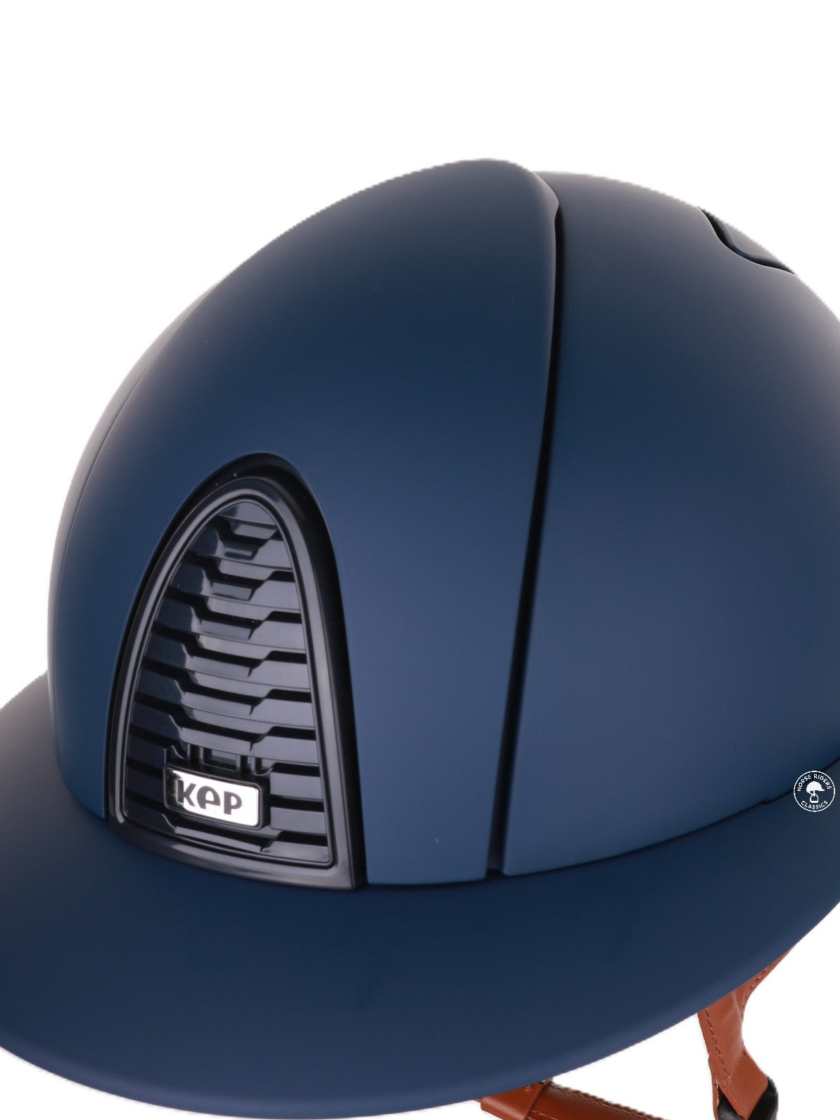 Kep Italia Reithelm Cromo 2.0  Matt Polo Blau RAW Frame Beige Kinnriemen