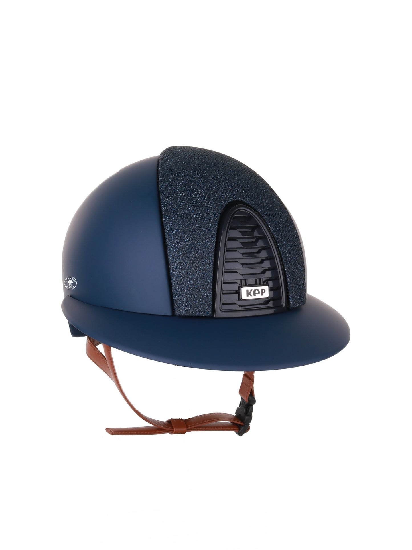 Kep Italia Reithelm Cromo 2.0 Matt Polo Blau RAW Frame Luminor Blue Insert Beige Kinnriemen
