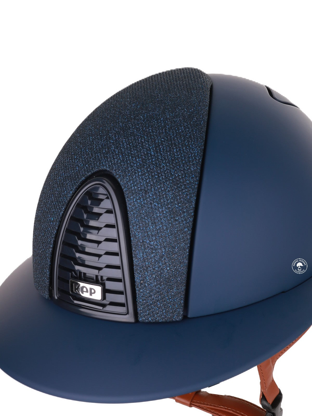 Kep Italia Reithelm Cromo 2.0 Matt Polo Blau RAW Frame Luminor Blue Insert Beige Kinnriemen