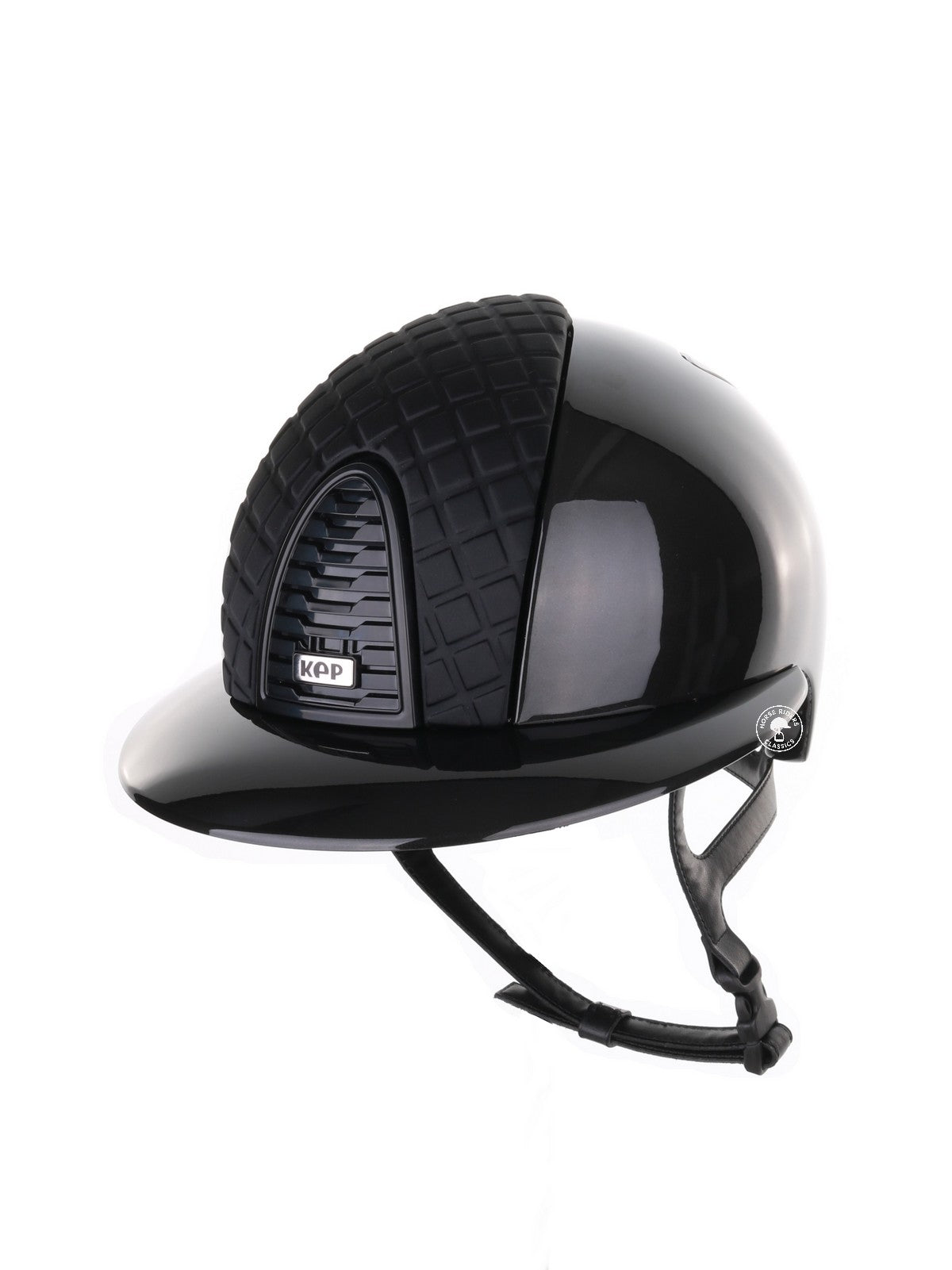 Kep Italia Reithelm Cromo 2.0 Shine Polo Schwarz RAW Frame Milano Insert