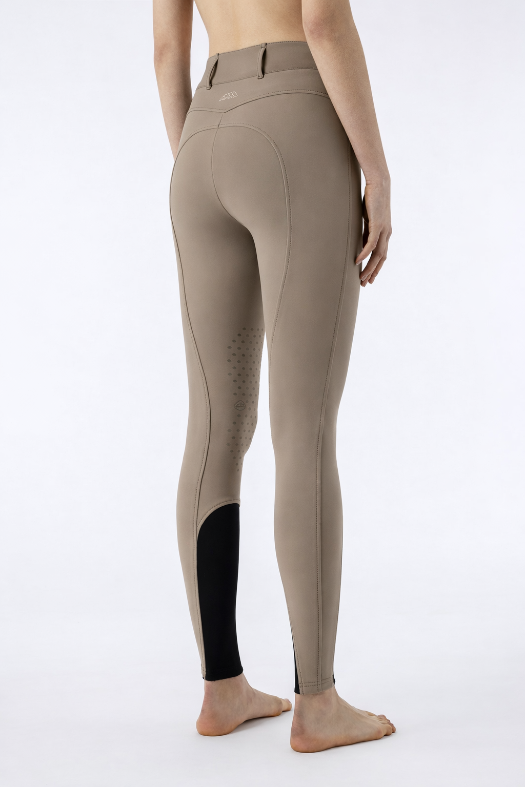 Equiline rijbroek dames knie grip hoge band Edisonkh Dune