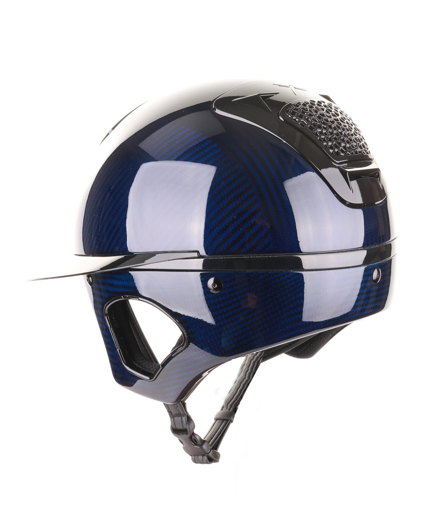 Freejump Reithelm Voronoï mit Schläfenschutz Carbon Gloss Navy