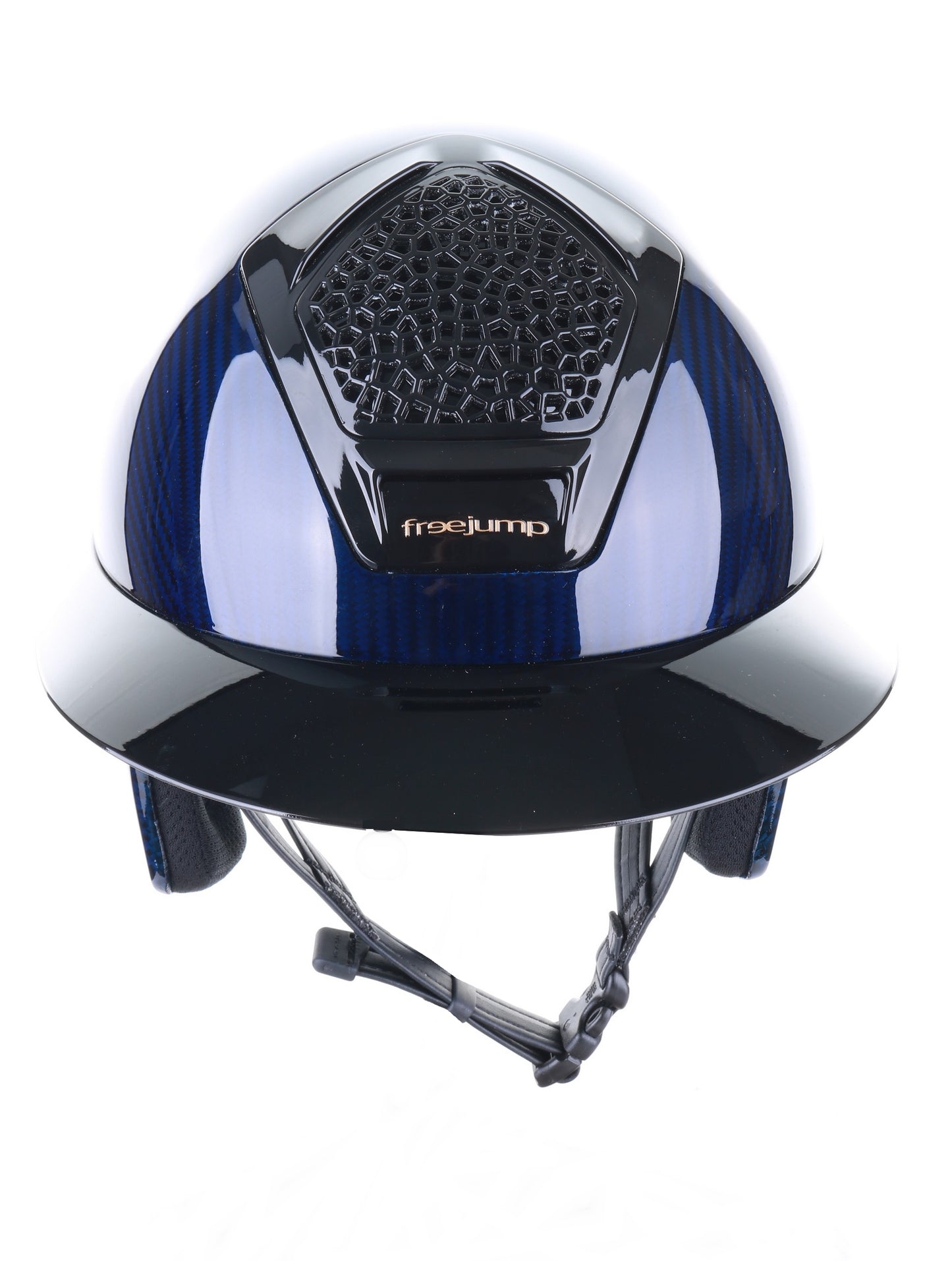 Freejump Reithelm Voronoï mit Schläfenschutz Carbon Gloss Navy