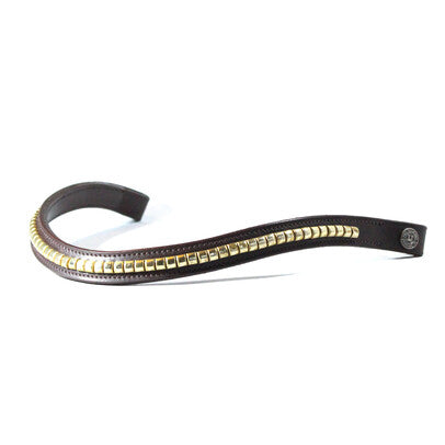 LJ Leathers frontriem wave clincher bruin bruin-goud