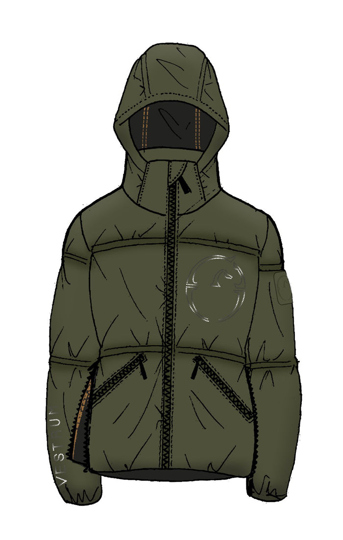 Vestrum wattierte Jacke Damen New York Dark Olive