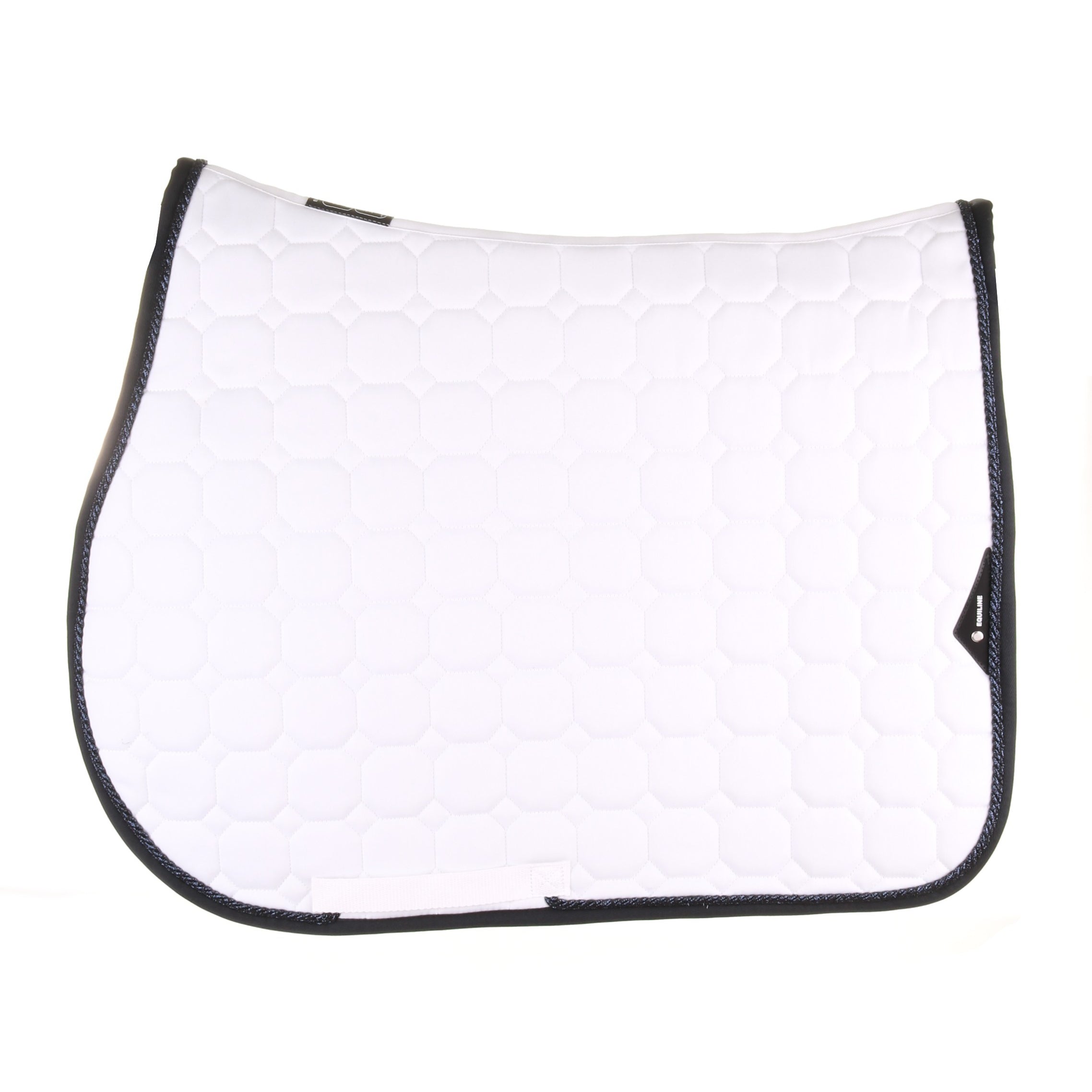 Equiline zadeldekje Octagon Wit-Navy Wit