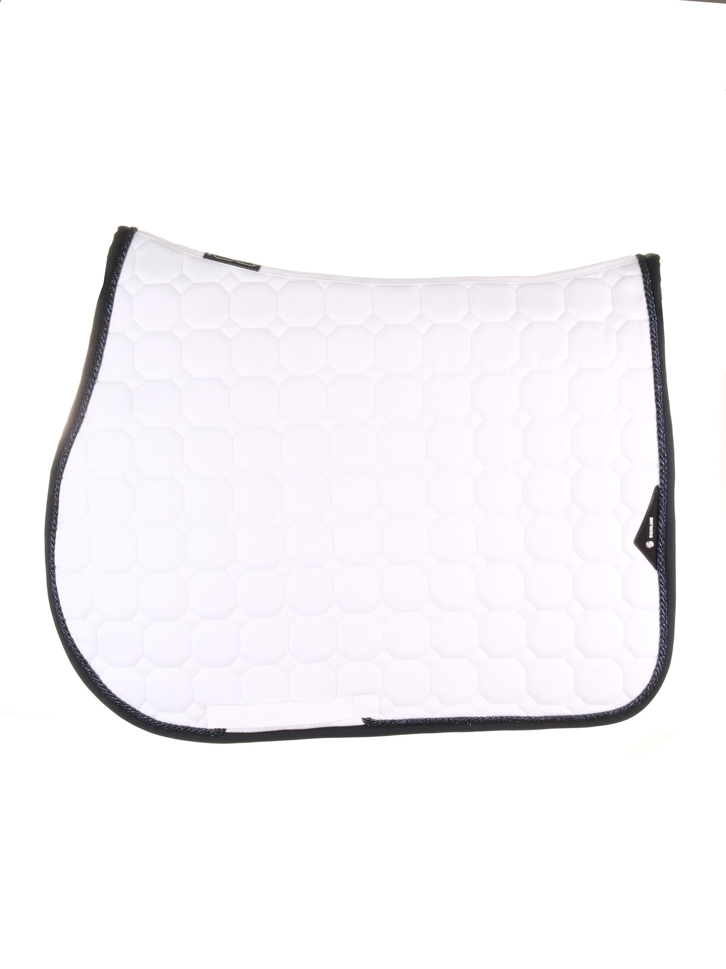 Equiline Schabracke Octagon Weiß-Navy