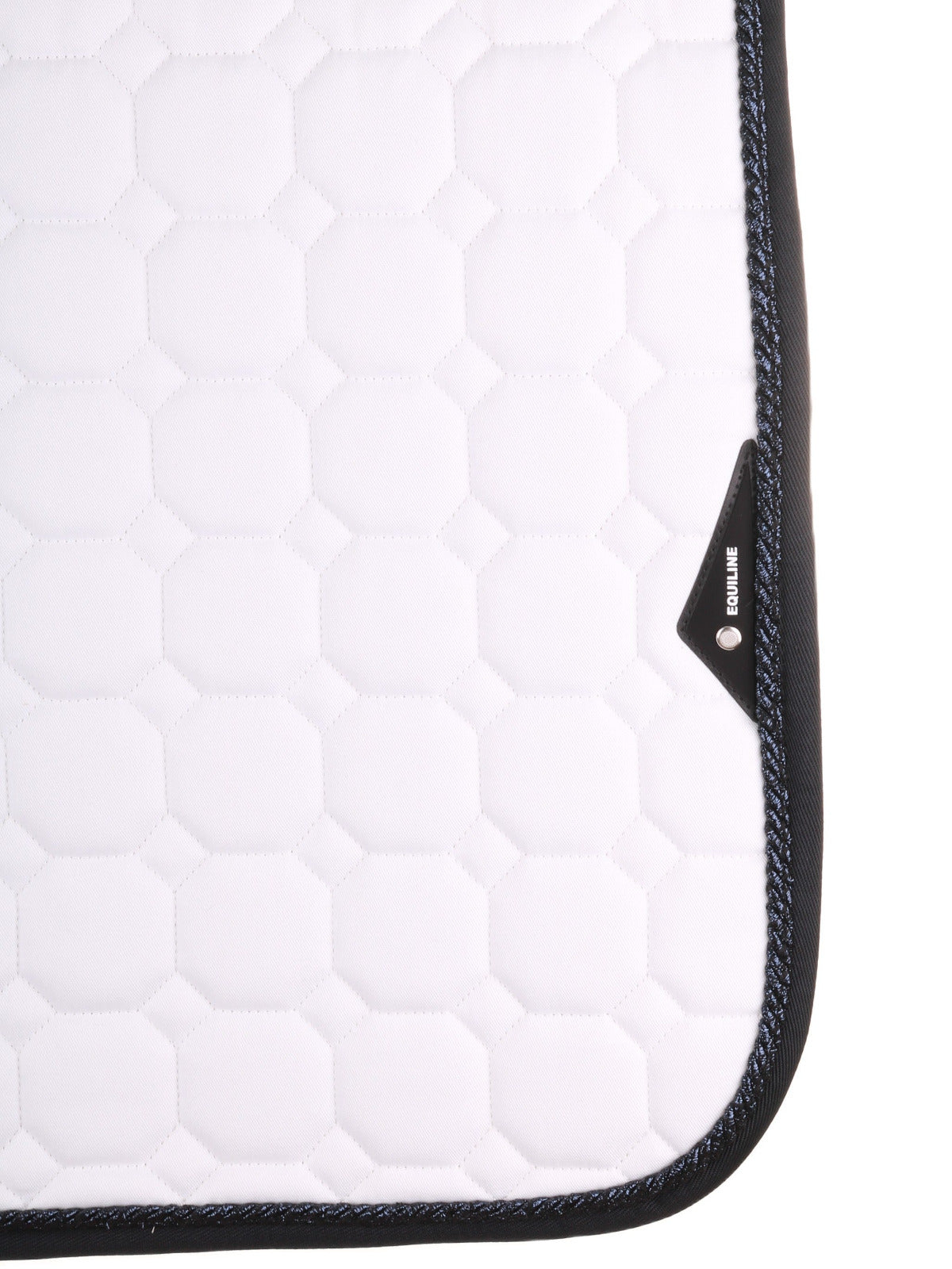 Equiline Schabracke Octagon Weiß-Navy