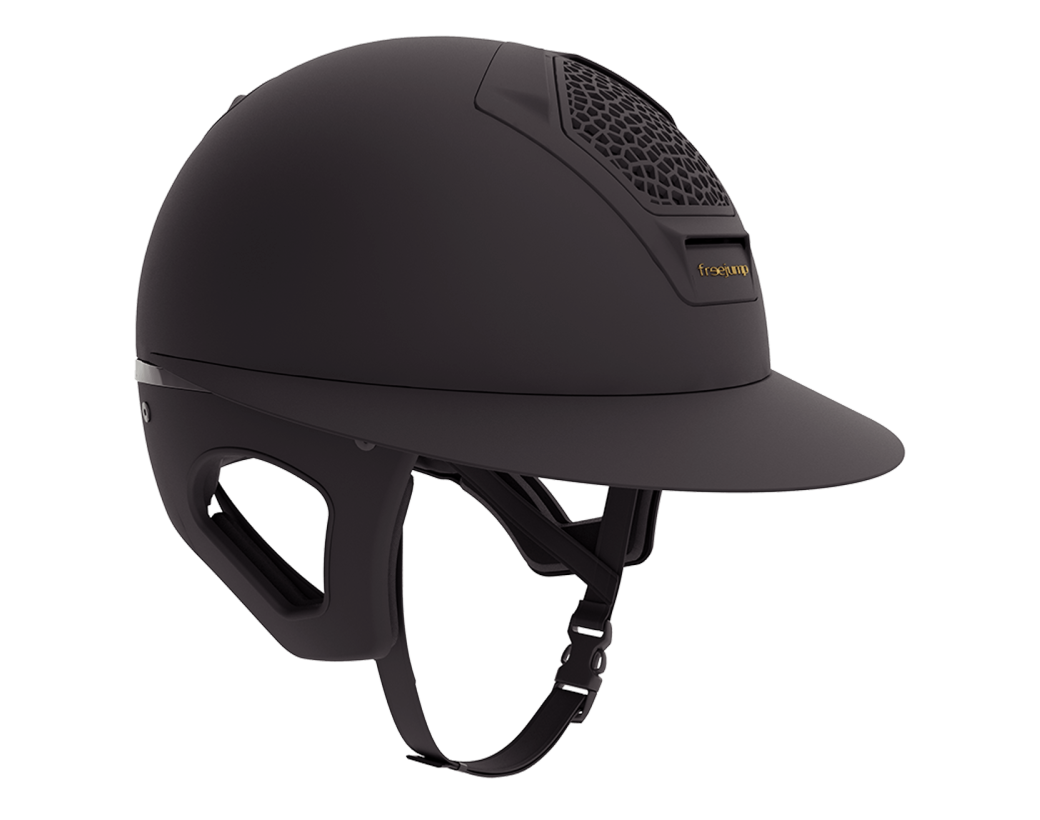 Freejump Reithelm Voronoï mit Schläfenschutz Matt Black