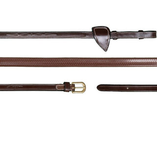 Dyon D Collection Weiche Gummizügel Schmal 13mm Braun